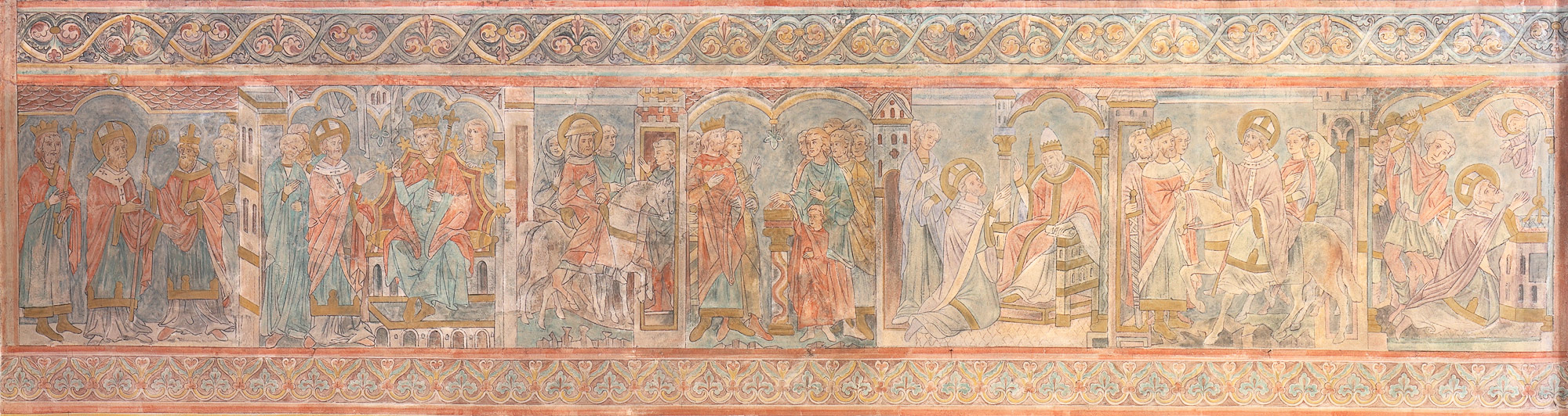 Thomas Beckett, Erzbischof von Canterbury - Wandmalereien im Hohen Chor, um 1250