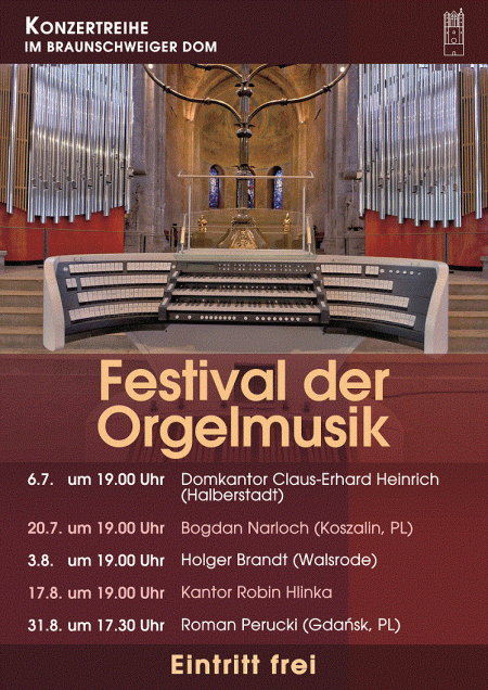 Plakat Festival der Orgelmusik