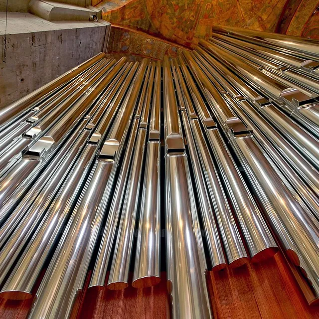 Orgelpfeifen des Nordturms der Chororgel im Braunschweiger Dom